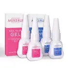 (2 Sets) New Upgrade Super Strong Nail Glue Gel and Quickly Nail Glue Remover Se