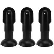 Restroom partition component, reliable cubicle supports, ergonomic and efficient design Black 16.50X7.00X7.00CM