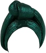 [Generic] Flower Turban Head Wrap Vintage Headwrap Hats Elastic Head Scarf for Women