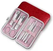 Manicures, Pedicure Kits, Nail Clippers, 9 Piece Nail Clipper Set Manicure Personal Care Tool Set Foot Collection Set for Male and Female Friends Use Set Professional Grooming Kits (Color : C)