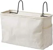 Hanging Storage Organiser Bag，Bedside Multi-Function Organizer Caddy for Headboards Bunk Beds Hospital Bed Dorm Rooms(No Pocket,Grey) (Color : Wit, Size : No Poc (Color : Wit, Size : No Pocket)