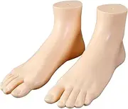 [Geardeangloow] PVC Mannequin Adult Feet Ankle Bracelet Foot Left and Right for Toe Rings Normal
