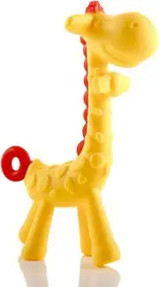 Giraffe Baby Teether Toy - Natural & Organic BPA-Free Silicone Teething Relief