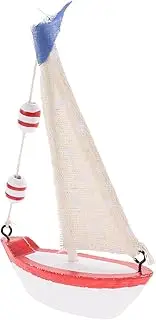 Cabilock Mediterranean Style Sailboat Decor Nautical Centerpiece for Home Office Rustic Table Decoration Unique Sailboat Model for Living Bedroom