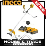 INGCO Cordless Brushless Trimmer & Brush Cutter Combo 2x Battery HTP-CSTLI20018