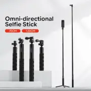 Selfie Stick Telescopic Extension Pole 70cm 120cm for Insta360 Action Camera