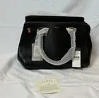 Lauren By Ralph Lauren Black Leather Whitby Convertible Satchel