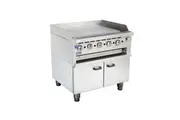 GGS-36LPG Gas Griddle and Gas Toaster with Cabinet
