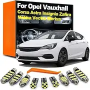 LED Interior Light Kit, For Opel Vauxhall Corsa D E Astra G H J K Mokka Insignia Vectra Zafira A B C Meriva Signum Agila