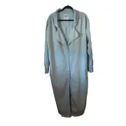 One By One Teaspoon Duster Coat Women XS Lightweight Pearl Snaps LE Hustle Coat