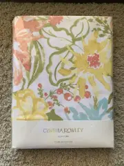 Cynthia Rowley Floral Colorful Round Tablecloth 70” New In Package