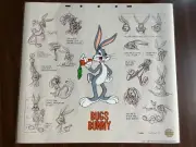 Looney Tunes Bugs Bunny Lumicel with Model Sheet Background Warner Bros
