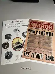 RMS TITANIC SET OF 2 ADVERTISING POSTERS 1912 REPLICAS, WATCH VIDEO!