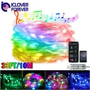 33ft 100 LED Strip Rope Light Tube String Wedding Garden Party Decor Outdoor RGB