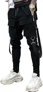 [XYXIONGMAO] Men's Unisex Cargo Harem Pants Functional Tactical Sweatpants Slacks Hip Hop Jogger Techwear Streetwear Overalls