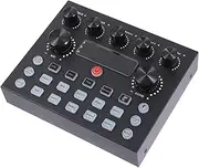 JOINPAYA Sound Card Voice Changer Sound Board Dj Equipment Accessory Colorful Lights