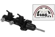 Wilwood Compact Remote Tandem Master Cylinder 15/16" Bore, Black Finish WB260-14242-BK