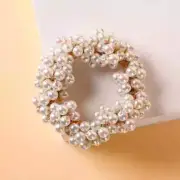 Pearl Baroque Style Elastic Hair Scrunchie Hair Tie Ponytail Holder