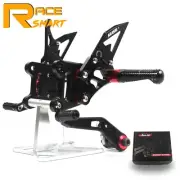 CNC Rearsets Footpegs Footrest For Suzuki GSXR1000 GSXR1000R GSXR1000X 2017-2023