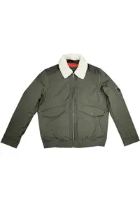 在飛比找ZALORA購物網優惠-經典空軍飛行秋冬男士棉休閒外套