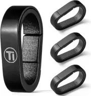 Titanium Key Chain Rings, Mini Carabiner Keyring Clip,Small Key Holder Split Con