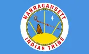 Flag of the Narragansett Indian Tribe 2" Decal