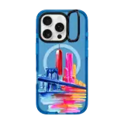 iPhone 16 Pro Impact Ring Stand Case MagSafe Compatible New York State of Mind