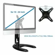 Adjustable 10'-24'' LCD Screen Computer Monitor Desk Mounting Base Stand Holder