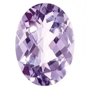 Gemstone Rose De France Quartz Aa Quality 11X9mm Oval Checkerboard