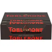 Toblerone Dark Chocolate Bar with Honey and Almond Nougat 20 - 3.52 oz Bars