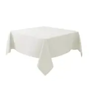 Textured Fabric Tablecloths 60 X 60 Inches Square Ivory Water Resistant Table...