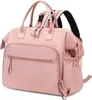 [LORADI] Convertible Diaper Bag Tote, Water-Resistant Diaper Backpack with Anti-theft Pockets and Stroller Clips