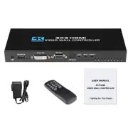 1 in 9 out 3X3 Video Wall Controller Processor 4K DVI HDMI 1X9 Screen Splitter