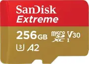 SanDisk Extreme MicroSD Card Mobile Gaming Supports AAA/3D/VR Game Graphic 256GB