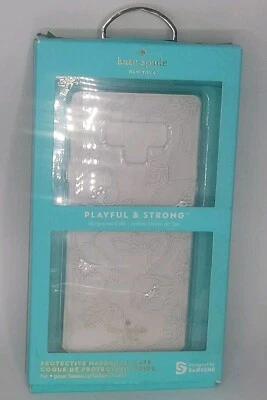 kate spade new york Hard Case for Samsung Galaxy Note9 Dreamy Floral white Gems