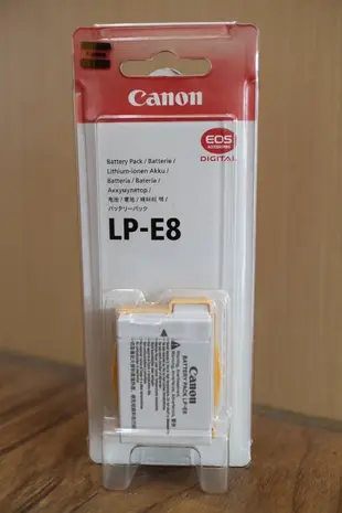 【日產旗艦】CANON LP-E8 LPE8 原廠電池 電池 公司貨 適用 550D 600D 650D 700D