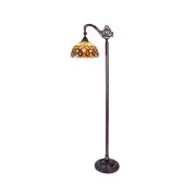Chloe Lighting Serenity Tiffany-Style 1 Light Reading Floor Lamp - 11 in.
