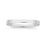 Silver 3.5x40mm Plain Expander Children's Bangle