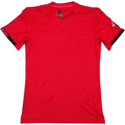 Adidas Tennis MatchCode Crew Shirt Mens Small Red Short Sleeve Climalite DT4408