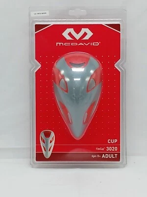 McDavid Men's Adult Gray & Red Flex Cup Model 3020 f
