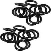 Binxind 20 Pcs Black Rubber Oil Seal O Shaped Rings Seal Washers 16x12x2 mm