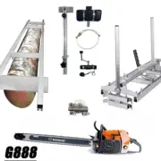 G888 122cc 48inch Chainsaw Milling 48inch 138DL Guide Bar Chain Auxiliary Oiler