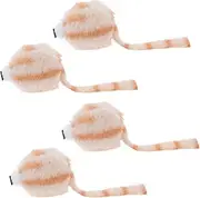Toyvian Realistic Plush Mouse Cat Toy 4pcs Interactive Kitten Teaser Mice Lifelike Fuzzy for Indoor Cats Soft Plush Kitten Toys