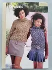 MOTHER/DAUGHTER SWEATER & TOP, 71-107cm 12ply - PATONS Knitting Pattern 3211