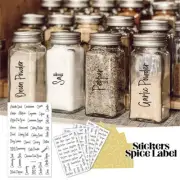 276PCS Spice Jar Labels Sticker Waterproof Label Kitchen Storage Bottles Sticker