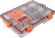 DECOMELODY 1Pc Durable Fishing with Capacity Transparent Organizer for Hooks Lures Baits Compact Design for Easy Carrying and Storage Tackle Bags Backpacks