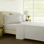 Bedding King 1000TC Pure Egyptian Cotton Sheet Set - Silver Light