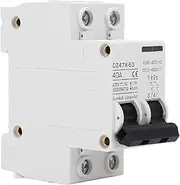BORDSTRACT DZ47X 63 40A Miniature Circuit Breaker, DIN Rail Mount, AC/DC 12-400V Protection for Solar PV EV Charging