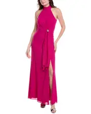Vince Camuto Mock Neck Gown