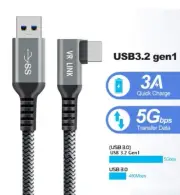 3m USB 3.2 Gen 1 to Type C VR Link Cable Braided for Oculus Quest 1 2 Pro 5Gbps